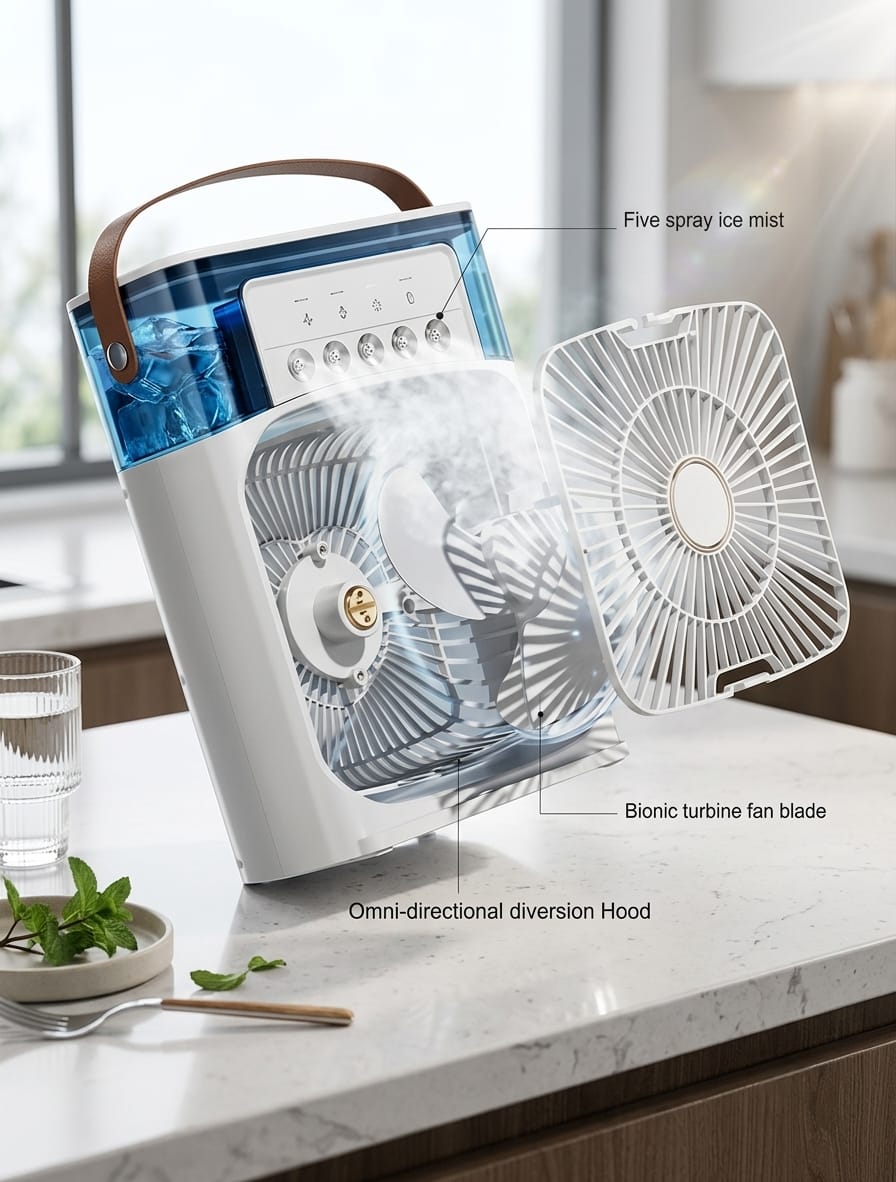 ventilador con humidificador